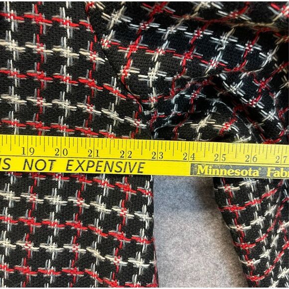 BRIGGS NEW YORK Women’s Blazer 16 Tweed Black Red White Gray Lined Fall Jacket - Picture 7 of 12